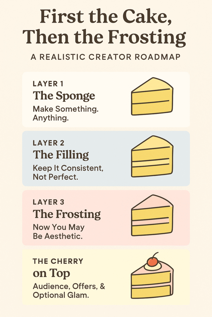 Cake first Then Frosting 5 First the Cake, Then the Frosting: