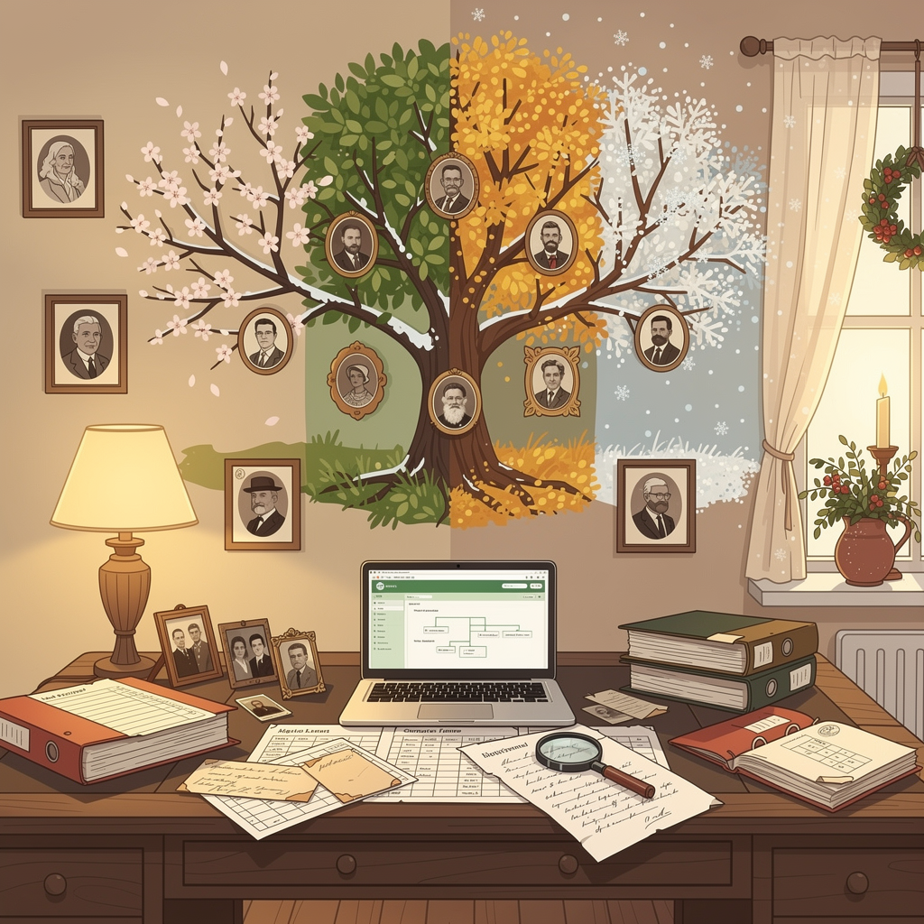 Featured Visuals and Music - 6 3 Seasonal tree