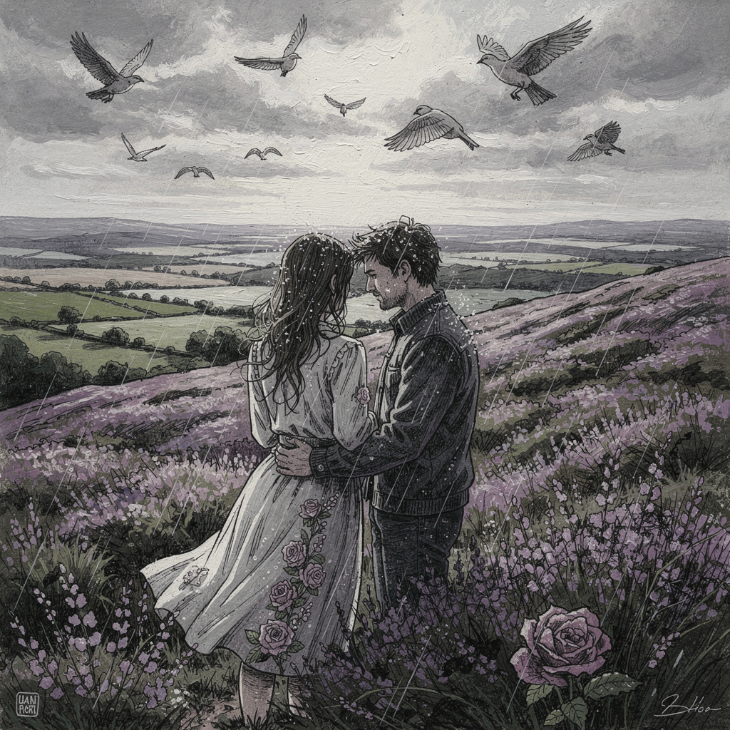 Heather and roses