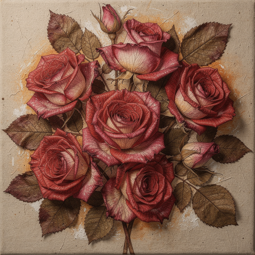 My Gallery 5 Pressed Roses