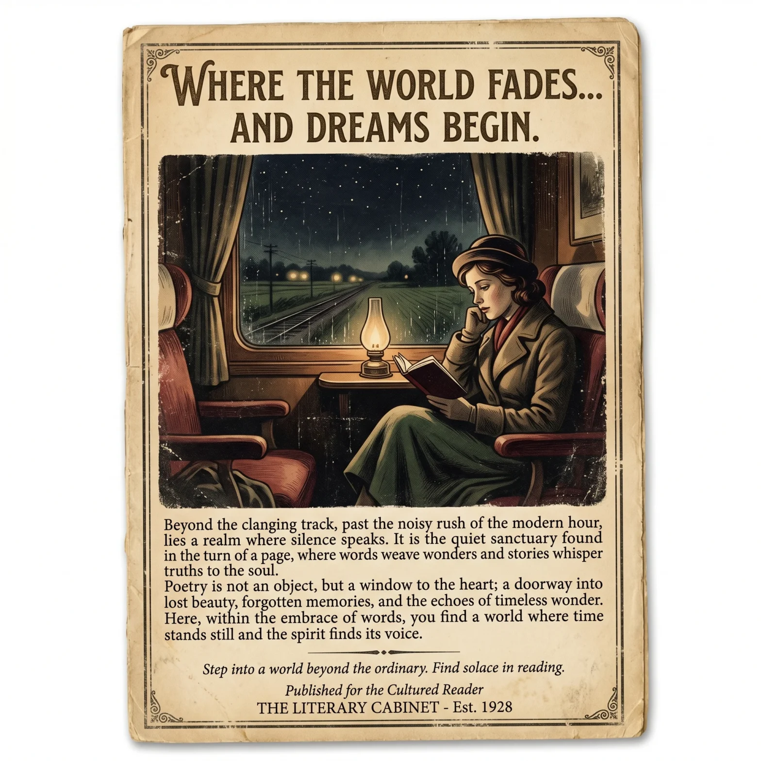 Where the world fades and dreams begin