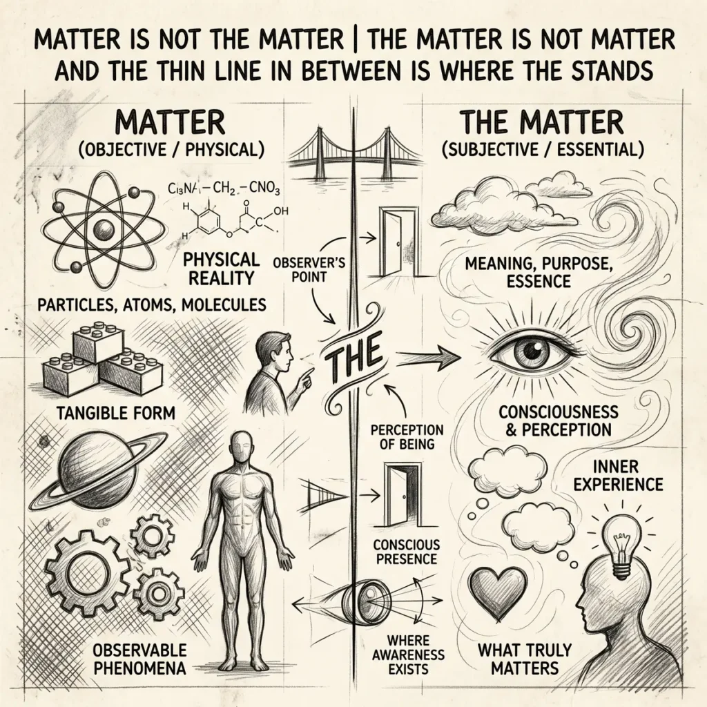 When Matter Matters!
